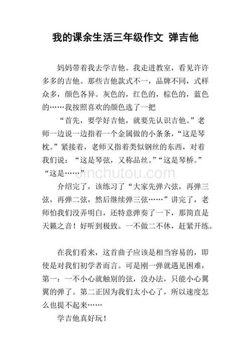 我的拿手好戏800字作文 昭通市弘娣义:关于吉他的精选文章
